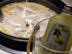 鲜榨油甘橄榄汁-百年果林椰子鸡(中洲店)