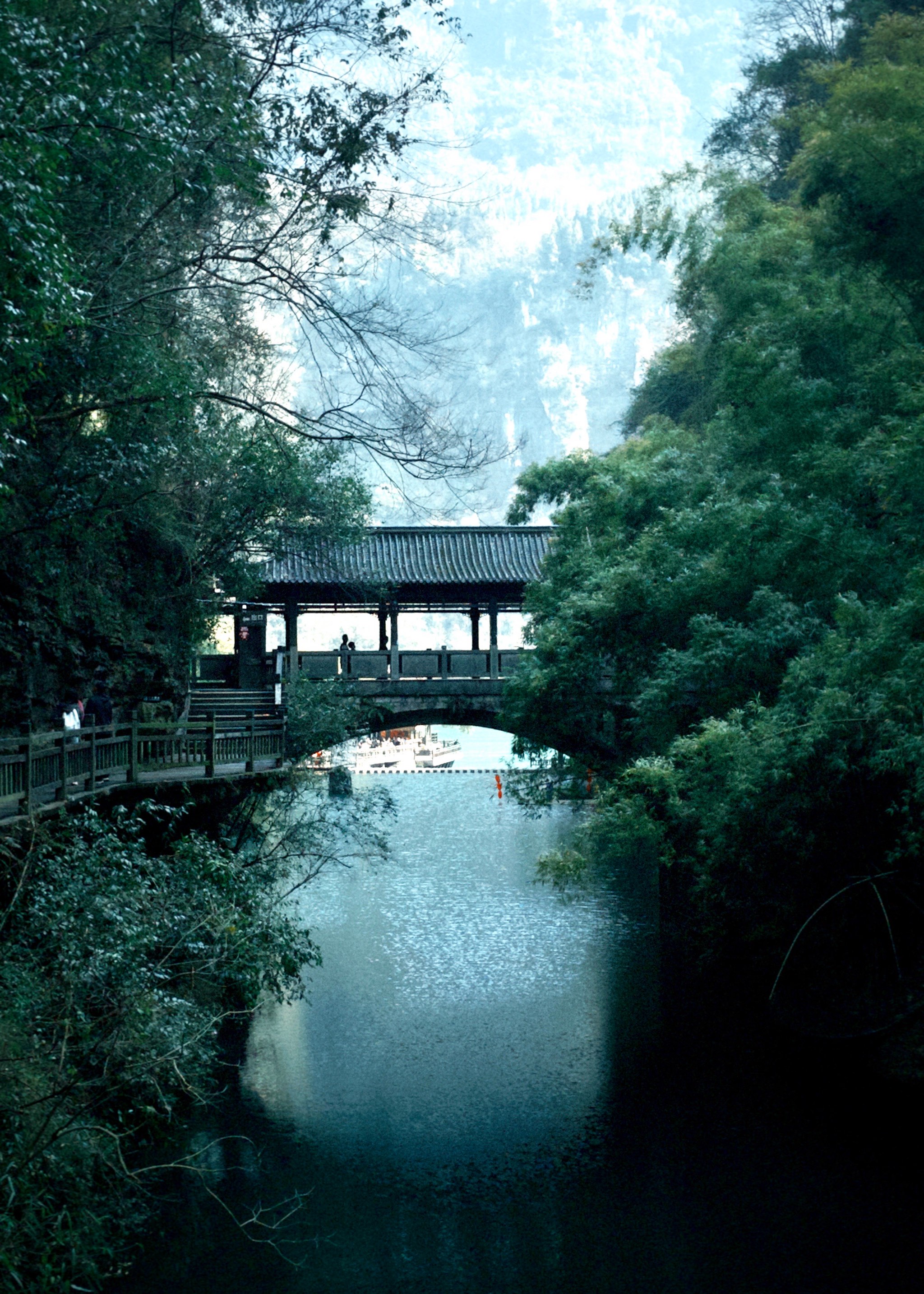 三峡人家邀月亭图片