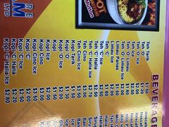 菜单-新加坡Zam Zam餐馆