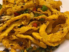 老干妈炒鱿鱼-京尊烤鸭店JINGZUN(春秀路店)