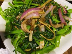马拉盏炒通菜-大头虾越式风味餐厅(光明广场店)
