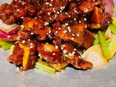 蒜香蜜汁排骨-绿茶餐厅(coco park 店)