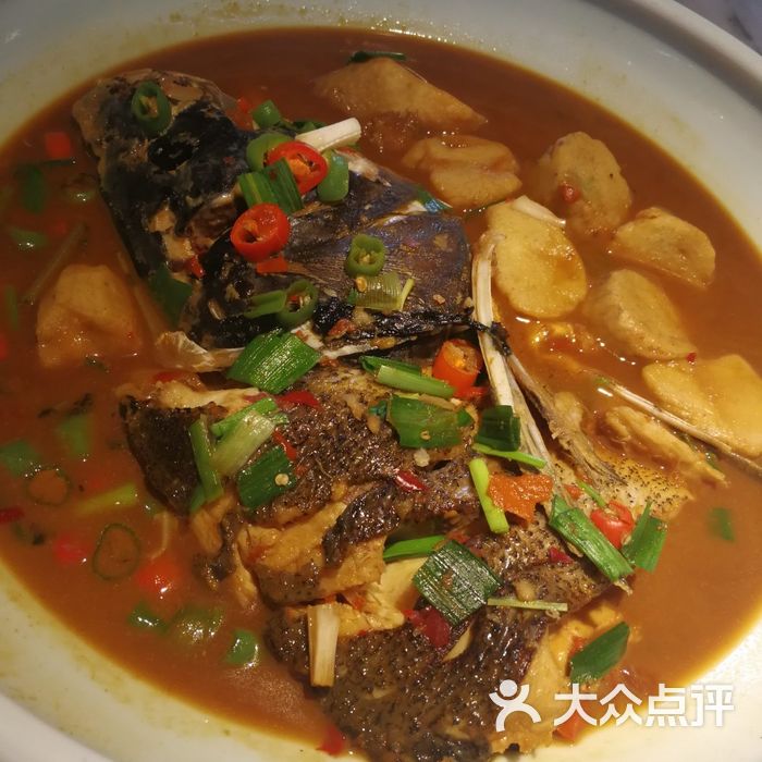 孙五味西湖船宴红烧千岛湖鱼头图片-北京杭帮菜-大众点评网