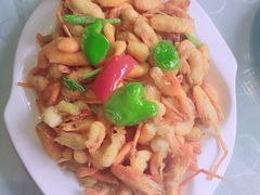 爆炒野生河虾-香乡美食府特色肥西老母鸡(三河古镇店)