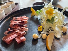 三年金钱火腿配大理手撕乳扇-泓0871臻选云南菜·味庄