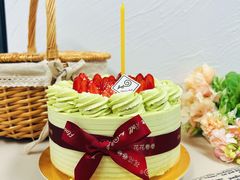 抹茶生日蛋糕-花花卷卷·鲜食蛋糕(静安久光百货店)