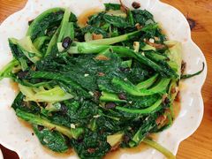 豆豉鲮鱼炒油麦菜-南记食粥坊·宵夜大排档(岭南分店)