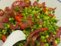 蒜苔炒土家腊肠-荆九爷桥头三嫩(龙阳广场店)