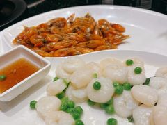 油爆虾拼虾仁-上海1号私藏菜(静安店)