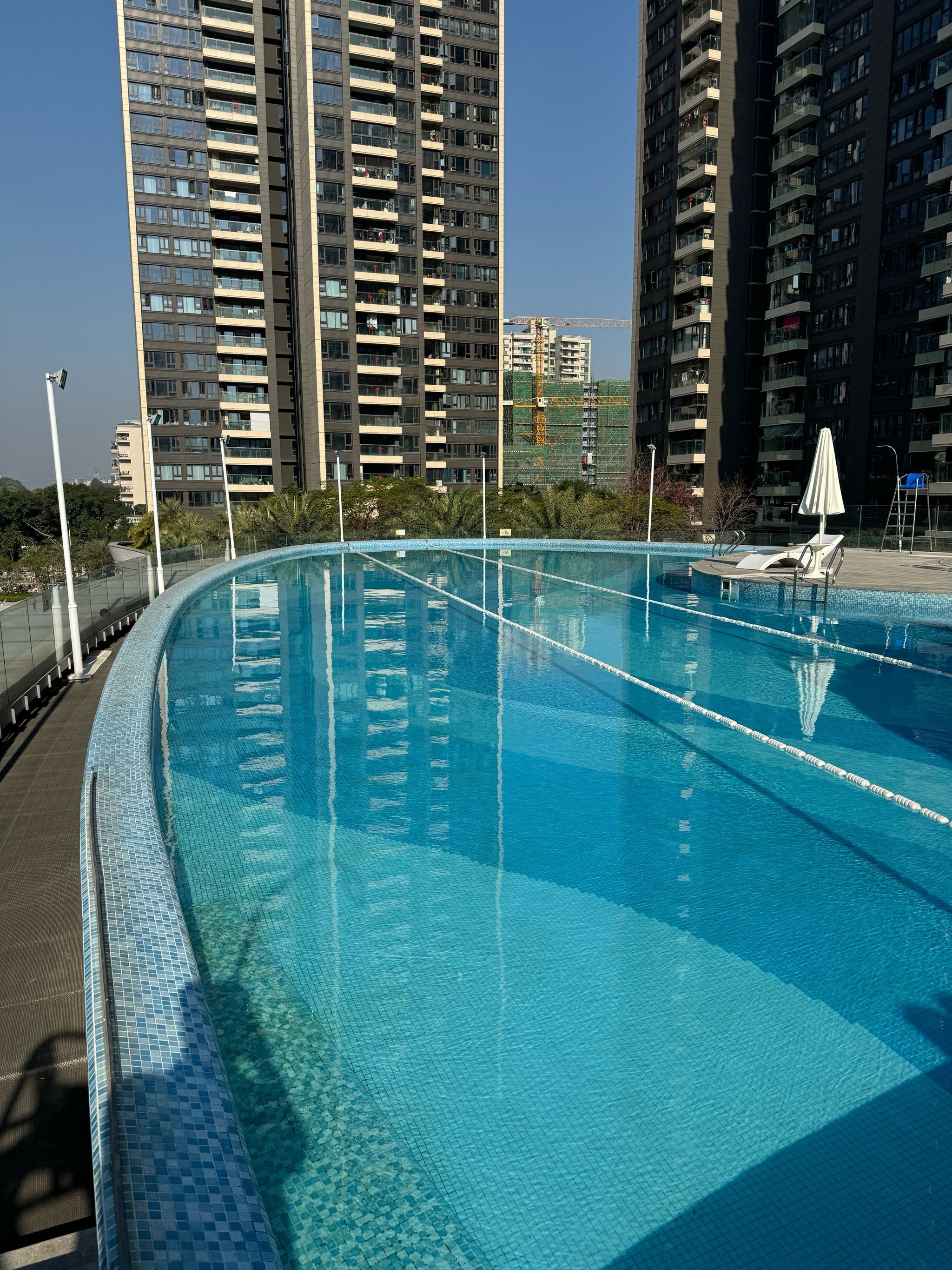 泳池美景尽收眼底