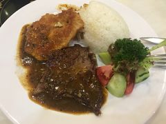 黑椒鴛鴦扒飯-明园茶餐厅(沙头角店)