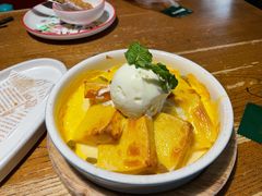 冰淇淋烤布雷-新白鹿餐厅(龙游路总店·杭帮菜名店)
