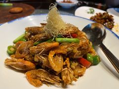 传统油爆虾-杭州西子湖四季酒店·金沙厅