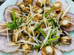 油泼扇贝-天伦海鲜·老味道·青岛菜(栈桥天主教堂店)
