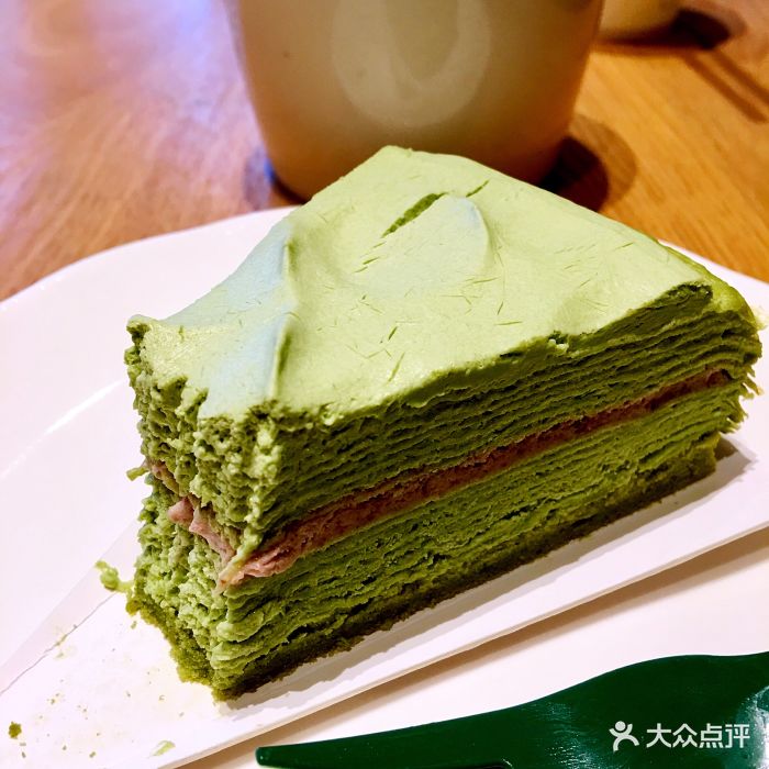 星巴克(乌镇子夜路店)抹茶千层蛋糕图片 - 第2张