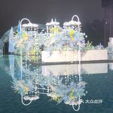 蓝色的水上婚礼[加油][加油]