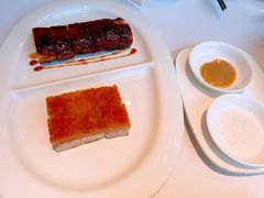 冰烧三层肉厚烧黑豚叉烧双拼-粤界(望京金辉店)