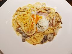 奶油培根蘑菇蛋意面-TAMATI(巴黎贝甜韩式西餐厅店)
