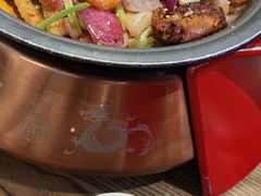 干锅排骨虾-龙少爷碳火干锅(环球中心店)