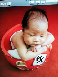 点击看大图 -金色童年新生儿满月摄影(包头店)