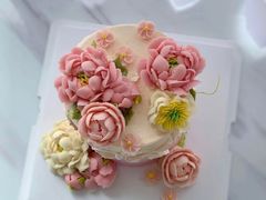 豆沙裱花蛋糕-BON CAKE(华贸购物中心店)