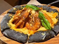 冬阴功大虾火山披萨-翡翠鸟精品泰国菜(北辰财富中心店)