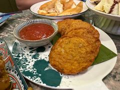 炸缅甸鱼饼-浩海火燒雲傣家菜(芮欧百货店)