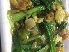 小白菜炒鸡蛋-五谷粮煎饼卷大葱(景星店)