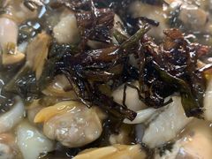 葱油黄鱼蛏子蛤蜊拌面-明呈黄鱼面馆(斜土路店)