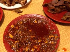 麻辣兔头吃完后的盘子-老号尤兔头(西川店)