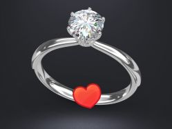 -钻石小鸟钻戒婚戒定制(石路店)