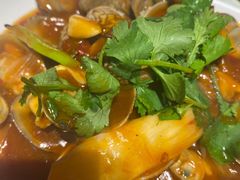 姜葱炒蛏子-争鲜·鲍鱼鸡煲(美邻中心店)