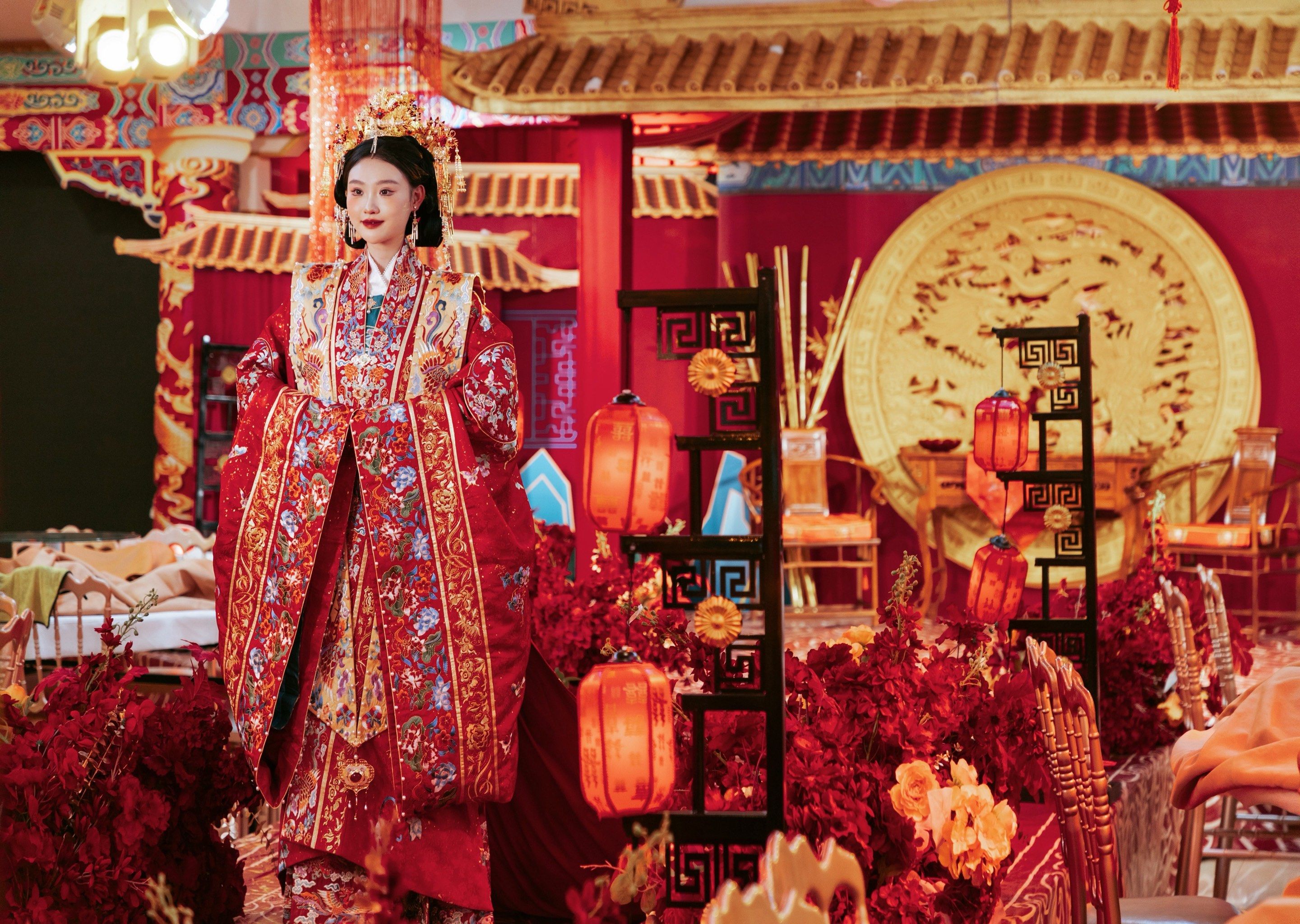 太原十六嫁衣|汉服婚礼|气场十足|明制汉服|中式嫁衣