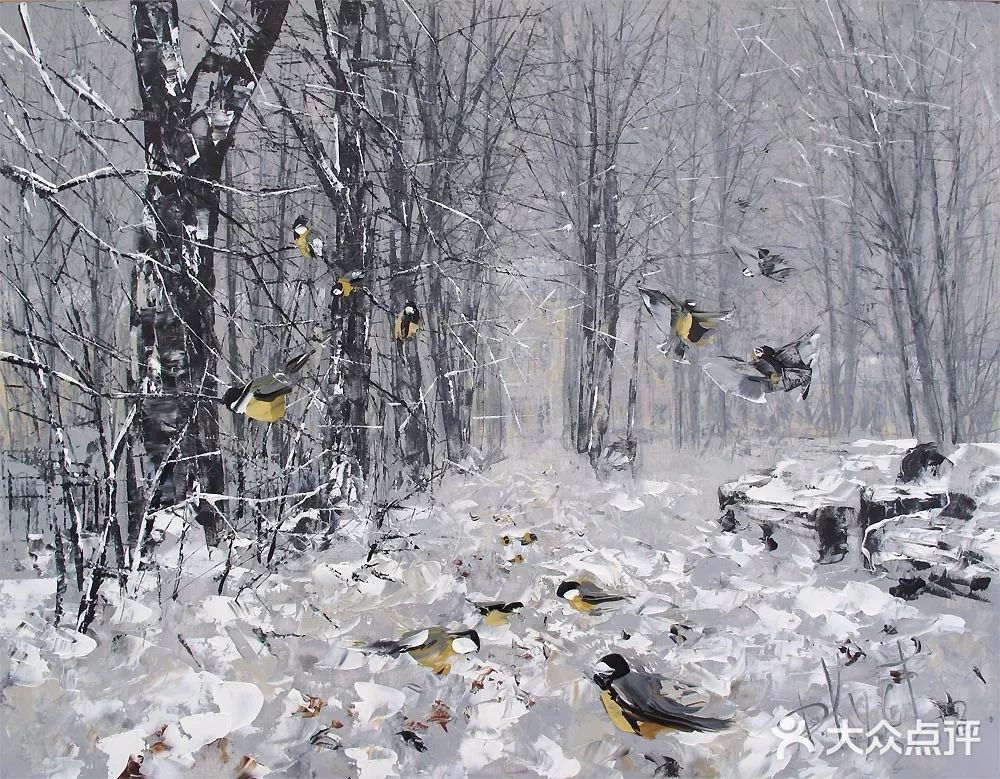 用刮刀作画，这位是高手！[礼花][礼花][礼花]