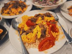 番茄滑蛋牛肉捞出前一丁-有章牛杂(石厦店)