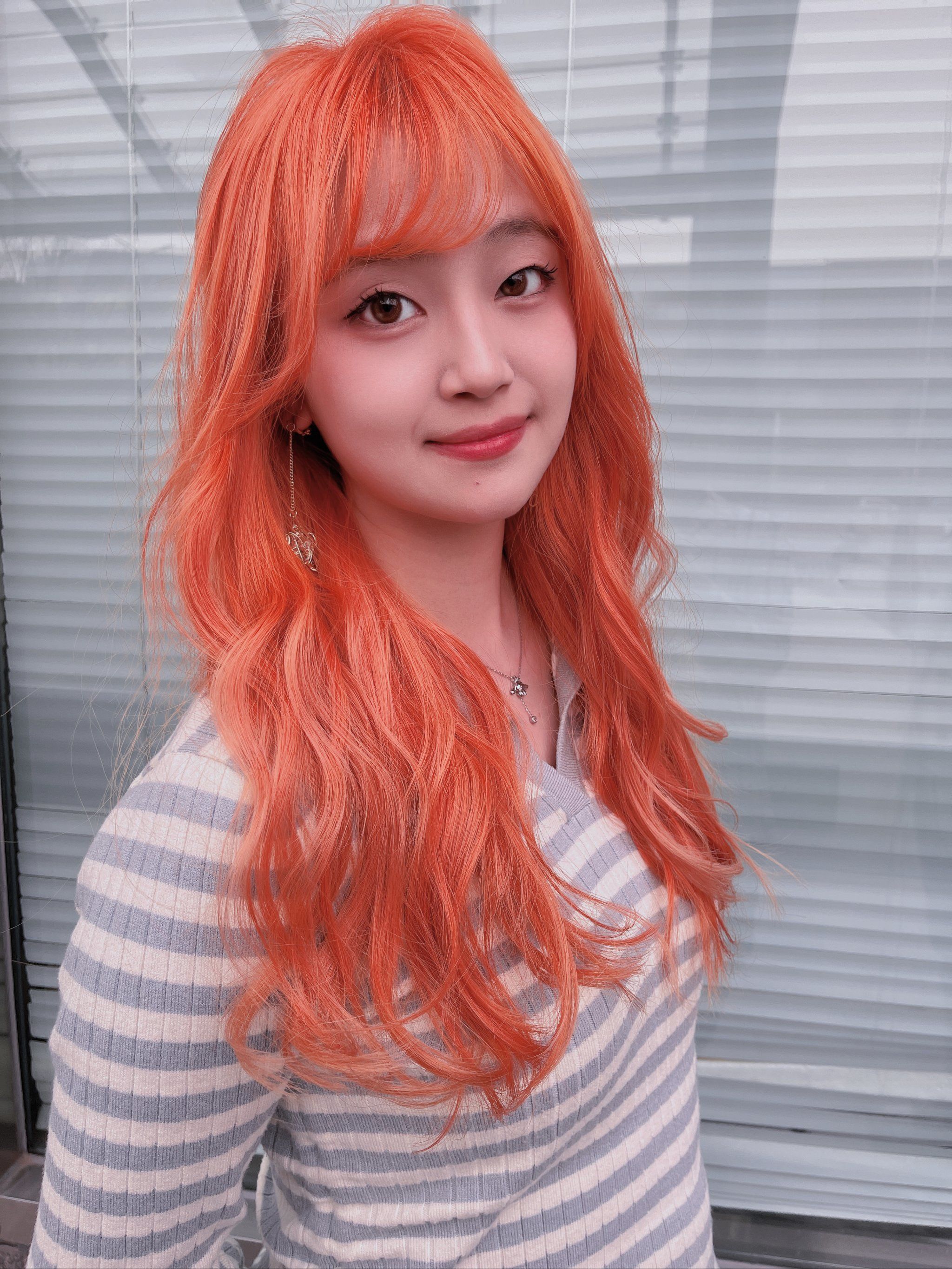 橘色发色超吸睛