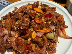 腊八蒜炒猪肝-95号酱骨·一块豆腐(展春园西路店)