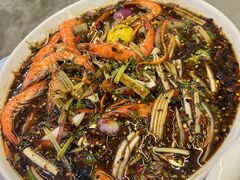 凉拌芥末虾-玛扎烧烤私房菜