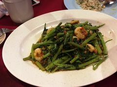 虾酱炒空心菜-德成饭店