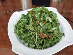 苦苣皮蛋花生米-锅贴王海鲜小馆