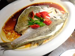 葱椒鲈鱼-绿茶餐厅(昌平悦荟店)