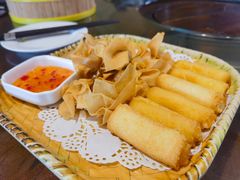 炸牛奶拼炸云吞-阿多私房菜(顺德店)