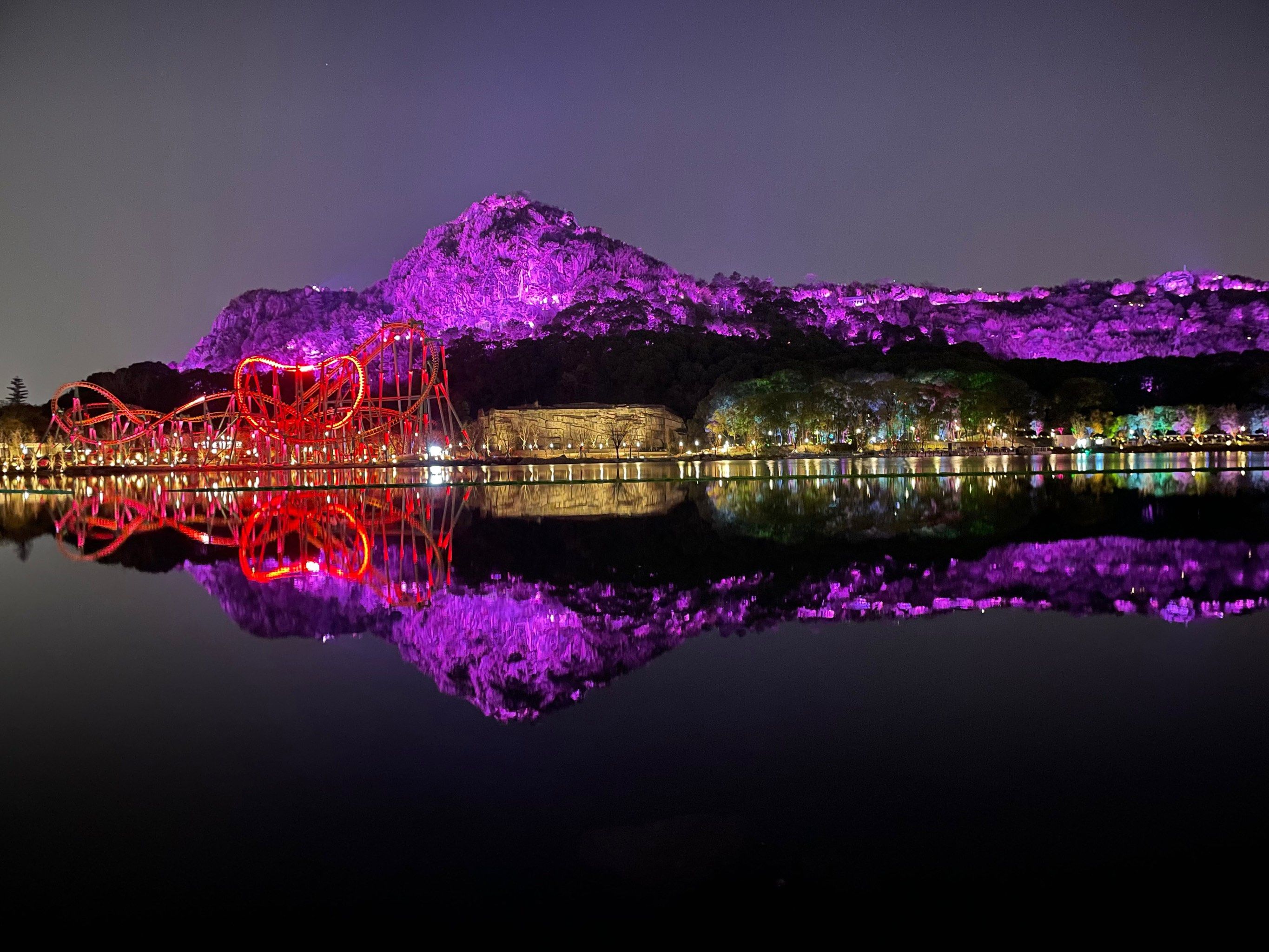 夜幕下的狮子山⛰️