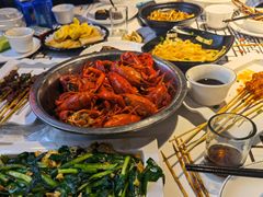 油焖大虾-庞家烧烤客栈(炮台山店)