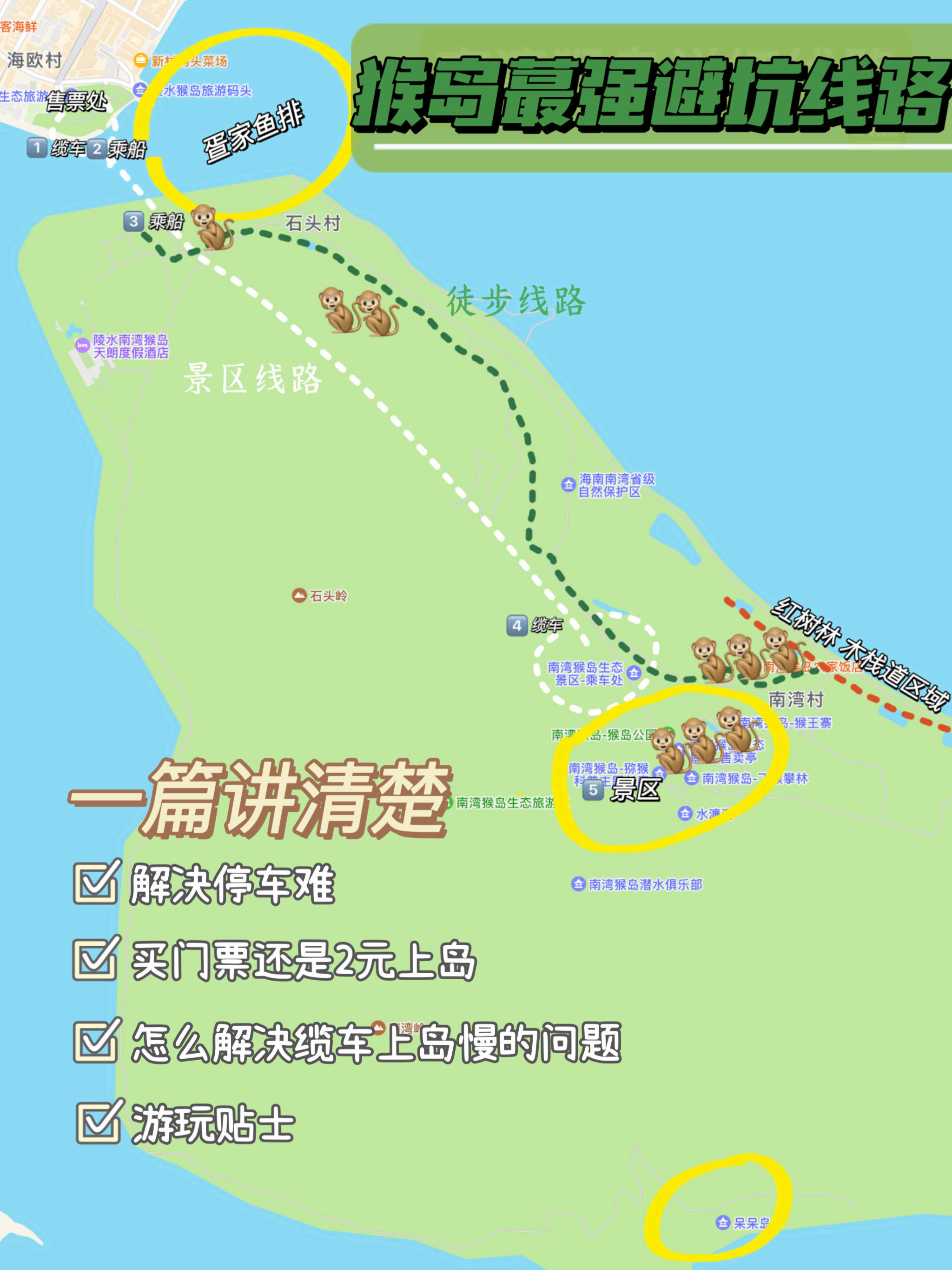 海南猴岛门票及索道票图片