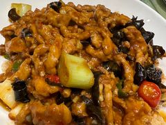 鱼香锅巴肉丝-刘胖子家常菜·蹄花焖藕(中南店)