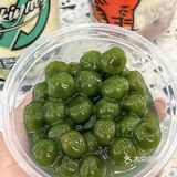 在奶茶里喝到了糯叽叽的豆沙青团💚谁能拒绝‼️