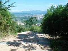 即将到达顶峰-天台山赤城山景区