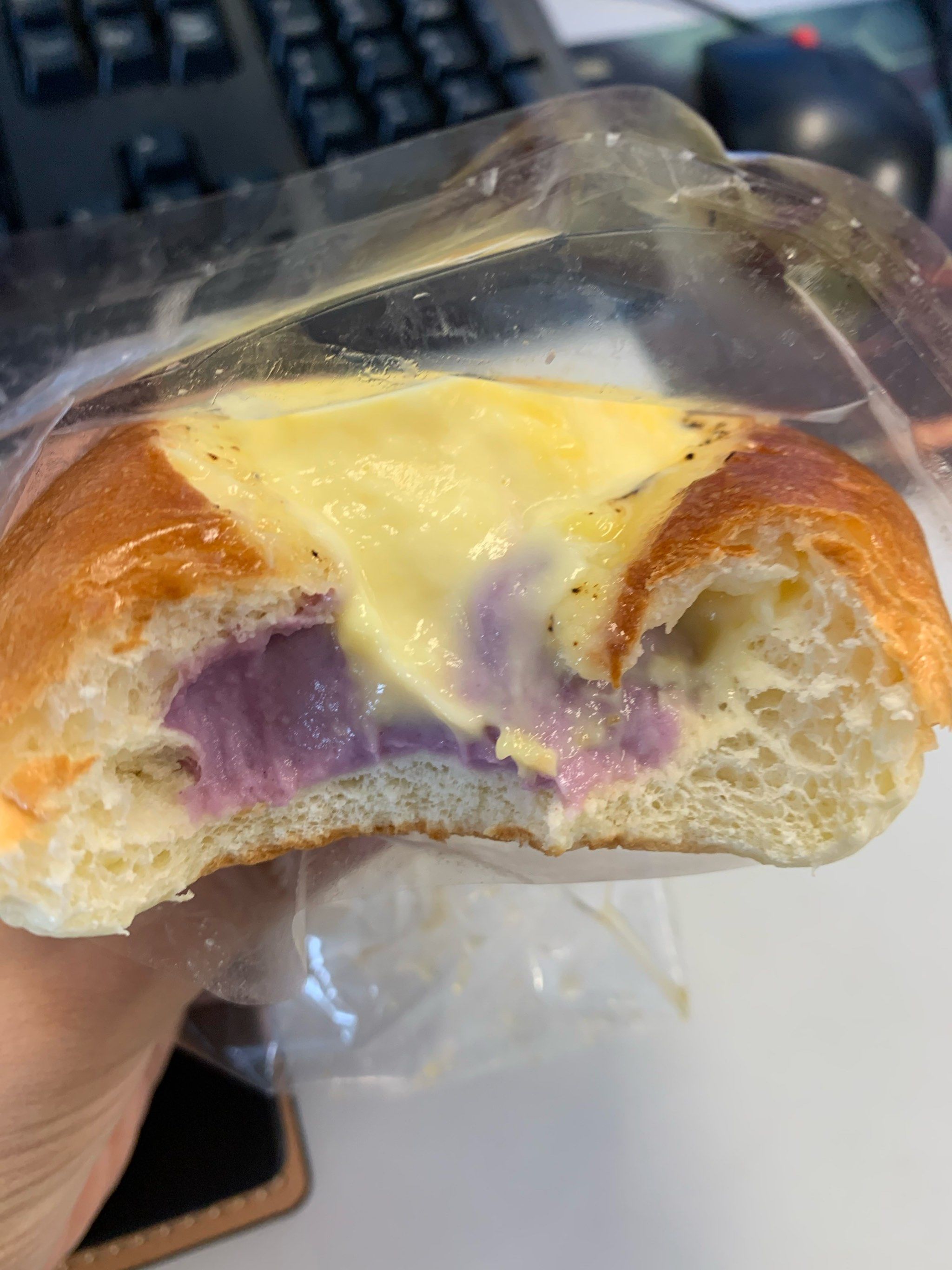 芋泥布丁面包这口味绝了