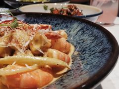 芝士蘑菇鲜虾意大利面-BE BRIGHT KITCHEN(正佳广场店)